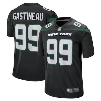 mens nike mark gastineau stealth black new york jets game j